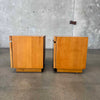 Mid Century Burl Nightstands