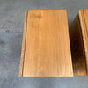 Mid Century Burl Nightstands