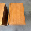 Mid Century Burl Nightstands