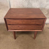 Dwell Mid Century Style Walnut Side Table