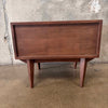 Dwell Mid Century Style Walnut Side Table
