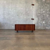 Mid Century Low Tambour Door Record Cabinet