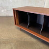 Mid Century Low Tambour Door Record Cabinet