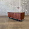 Mid Century Low Tambour Door Record Cabinet