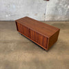 Mid Century Low Tambour Door Record Cabinet