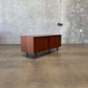Mid Century Low Tambour Door Record Cabinet