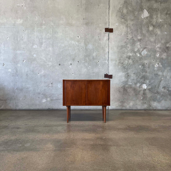 Danish Tambour Door Cabinet Circa 1965