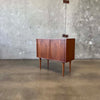 Danish Tambour Door Cabinet Circa 1965