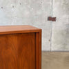 Danish Tambour Door Cabinet Circa 1965