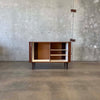 Mid Century Walnut Tambour Door Credenza 1965