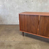 Mid Century Walnut Tambour Door Credenza 1965