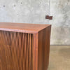 Mid Century Walnut Tambour Door Credenza 1965