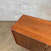 Mid Century Walnut Tambour Door Credenza 1965
