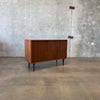 Mid Century Walnut Tambour Door Credenza 1965