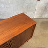 Mid Century Walnut Tambour Door Credenza 1965