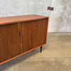 Mid Century Walnut Tambour Door Credenza 1965