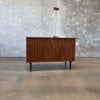 Mid Century Walnut Tambour Door Credenza 1965