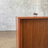 Mid Century Walnut Tambour Door Credenza 1965