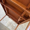 Mid Century Danish Modern Teak & Ashwood Dining Table With Two Leaves C. 1965