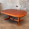 Vintage Danish Teak Dining Tale by Valentinsen Mobelfabrik With Four Leaves