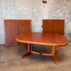 Vintage Danish Teak Dining Tale by Valentinsen Mobelfabrik With Four Leaves