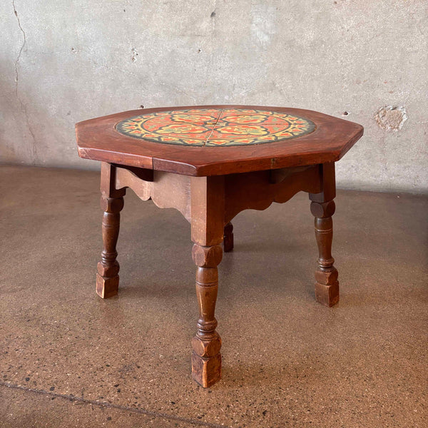 D & M Round Tile Table 1920's