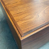 Mid Century Walnut Coffee Table Cube C. 1960's