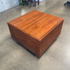 Mid Century Walnut Coffee Table Cube C. 1960's