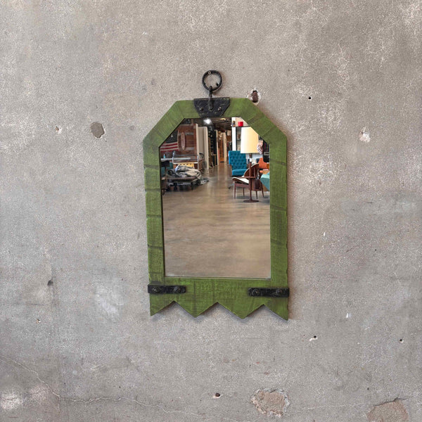 Monterey Furniture Early Zig Zag Mirror- Spanish Green