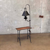 Monterey Furniture Early Wrought Iron Table w/ Lamp