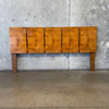 Mid Century Queen Burl Headboard