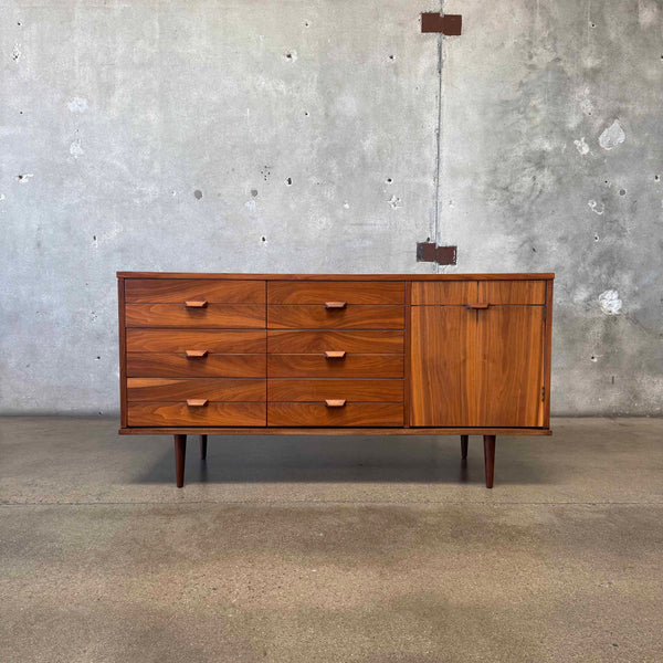 Mid Century Modern Walnut Credenza
