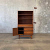 Mid Century Modern Walnut Hutch Cabinet by Stanley Furniture