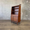Mid Century Modern Walnut Hutch Cabinet by Stanley Furniture