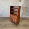 Mid Century Modern Walnut Hutch Cabinet by Stanley Furniture
