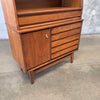 Mid Century Modern Walnut Hutch Cabinet by Stanley Furniture