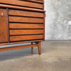 Mid Century Modern Walnut Hutch Cabinet by Stanley Furniture