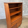 Mid Century Modern Walnut Hutch Cabinet by Stanley Furniture