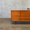 Mid Century Modern 9 Drawer Dresser by Harmony House