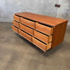 Mid Century Modern 9 Drawer Dresser by Harmony House