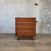 Mid Century Modern Walnut Highboy Dresser