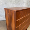 Mid Century Modern Walnut Highboy Dresser