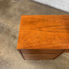 Mid Century Modern Walnut & Brass Desk by Stanley Furniture