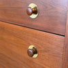 Founders Walnut & Brass 3 Drawer Dresser