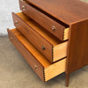 Founders Walnut & Brass 3 Drawer Dresser
