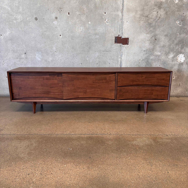 Mid Century Style Walnut Dwell High Console
