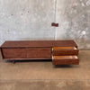 Mid Century Style Walnut Dwell High Console
