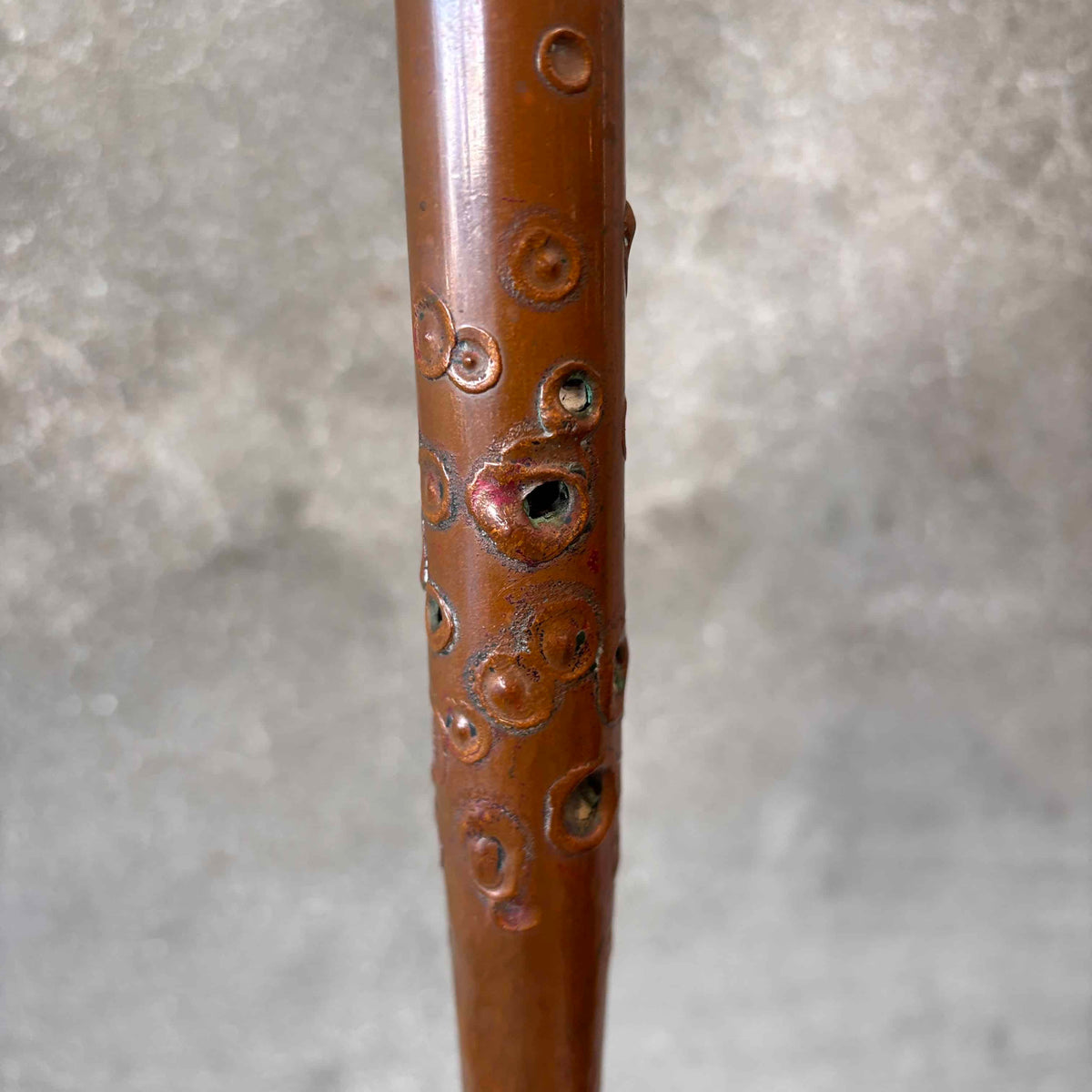 Hessel Studio Copper Candlestick "Callista"