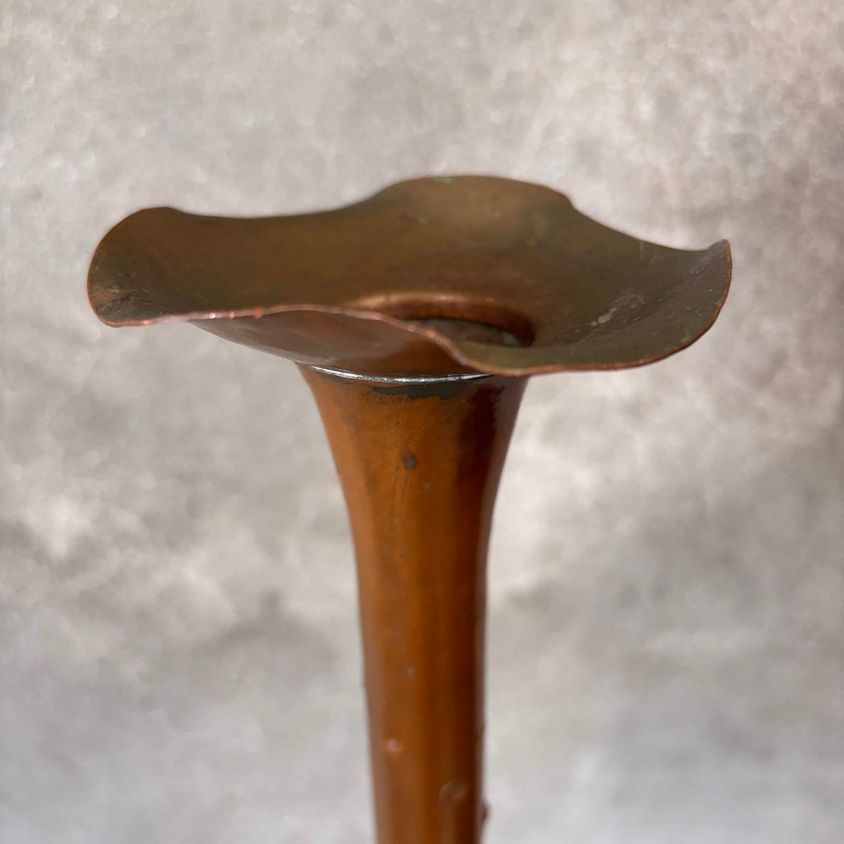 Hessel Studio Copper Candlestick "Callista"