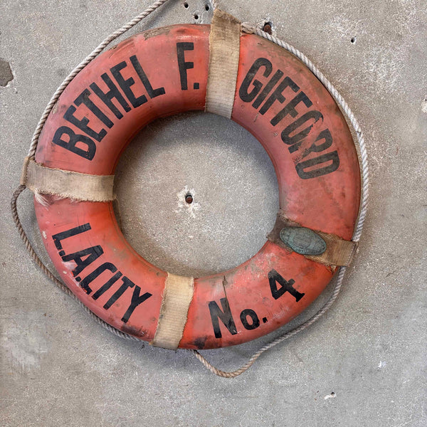Life Saver Ring Bethe F. Gifford L.A. City #4